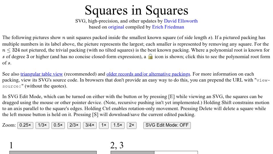 Screenshot of kingbird.myphotos.cc: Squares in Squares