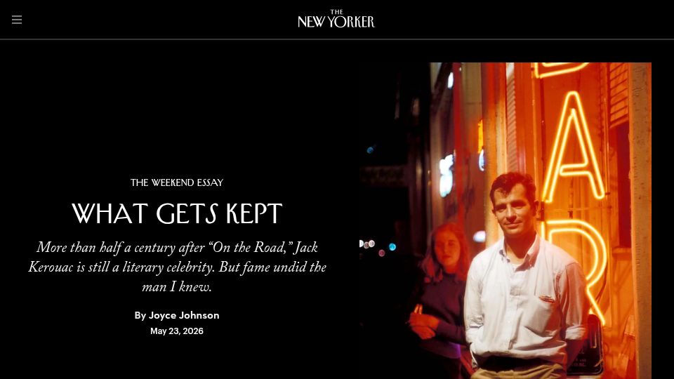 Screenshot of newyorker.com: What Gets Kept