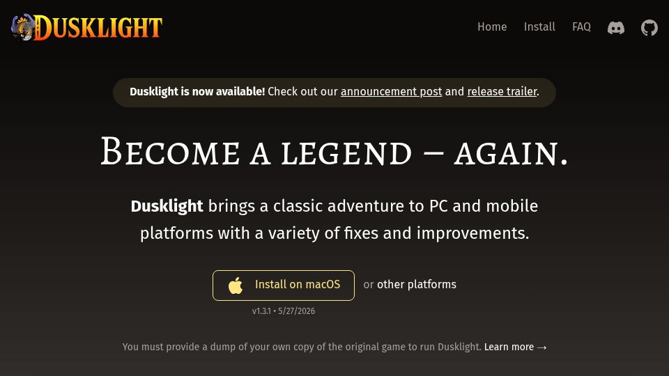 Screenshot of twilitrealm.dev: Dusklight – GC Twilight Princess Decompiled