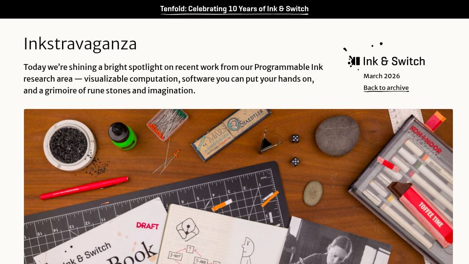 Screenshot of inkandswitch.com: Inkstravaganza