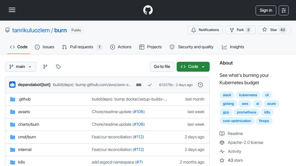 Screenshot of github.com: Reconciling Kubernetes cost estimates with CUR / FOCUS billing data