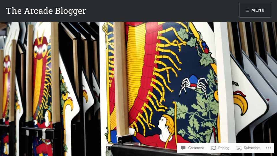Screenshot of arcadeblogger.com: How did Atari apply side art to Arcade Cabinets?