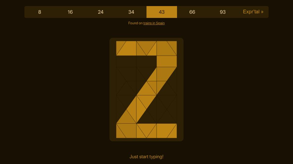 Screenshot of aresluna.org: Segmented type appreciation corner (2018)