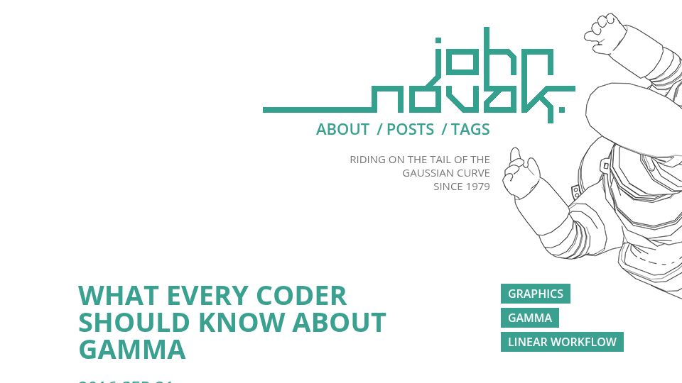 Screenshot of blog.johnnovak.net: What every coder should know about gamma (2016)