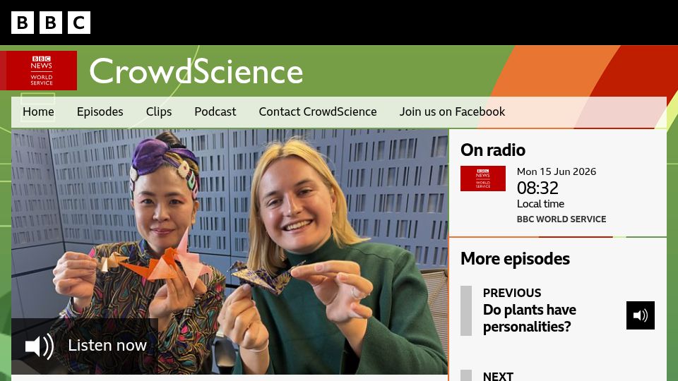 Screenshot of bbc.co.uk: Why does paper fold so well?