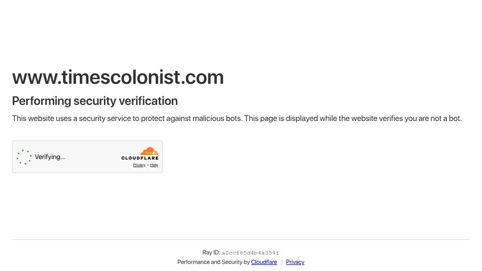 Screenshot of timescolonist.com: U.S. pulling ocean sensors a 'shock' for Canadian research as El Niño nears