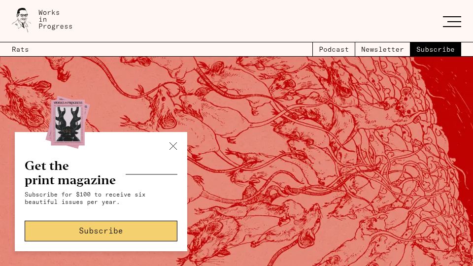 Screenshot of worksinprogress.co: How Alberta Eradicated Rats