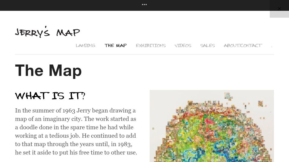 Screenshot of jerrysmap.com: Jerry's Map