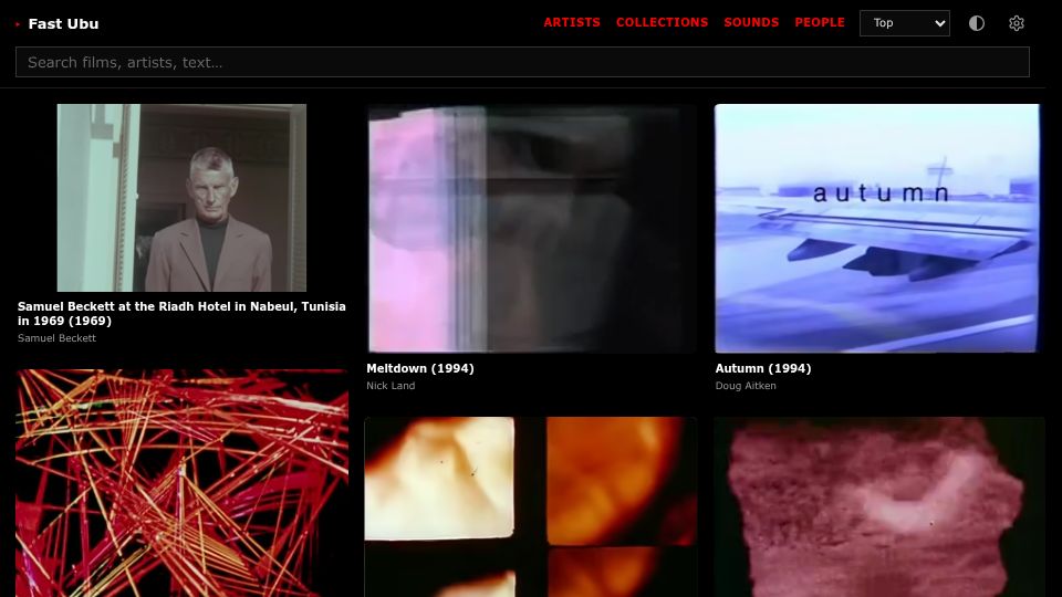 Screenshot of fastubu.com: Show HN: FastUbu – An Ultrafast Video Archive