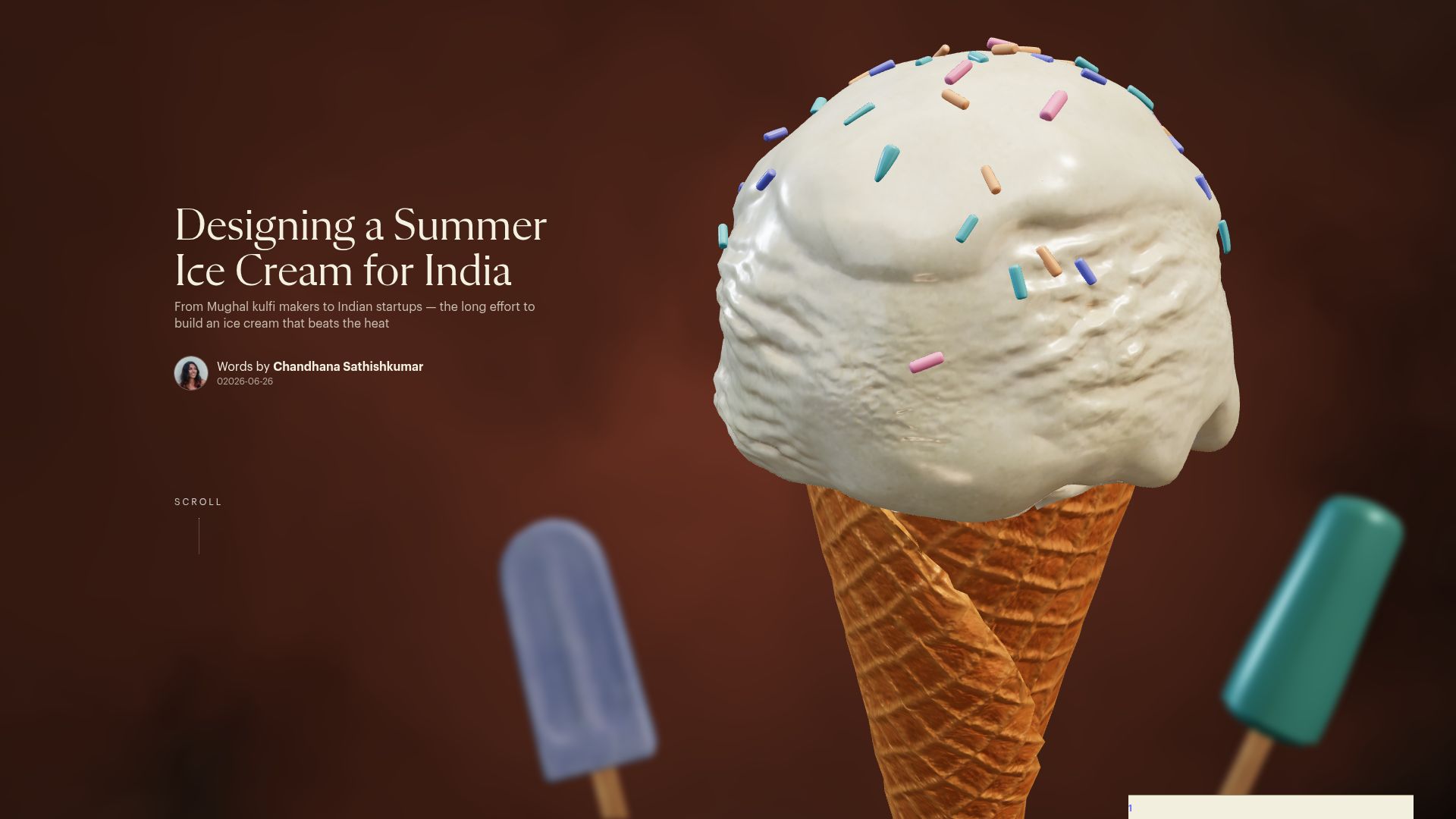 Screenshot of altermag.com: The food science behind designing an ice cream