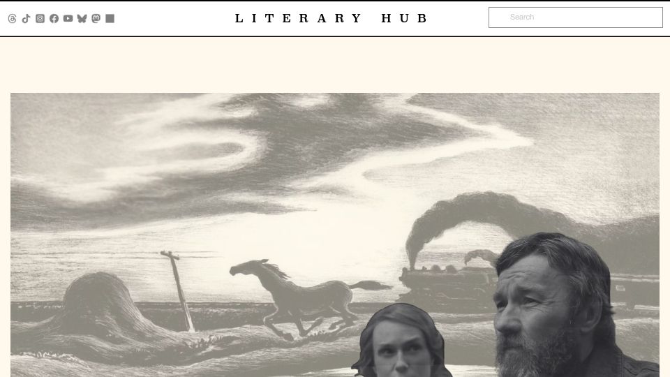 Screenshot of lithub.com: A Man Who Reads Books for a Living
