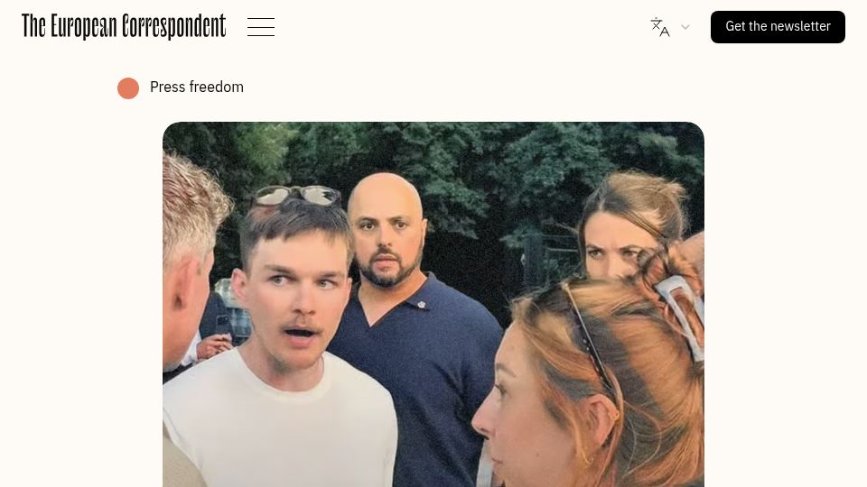 Screenshot of europeancorrespondent.com: The US ambassador had Belgian police stop our reporting