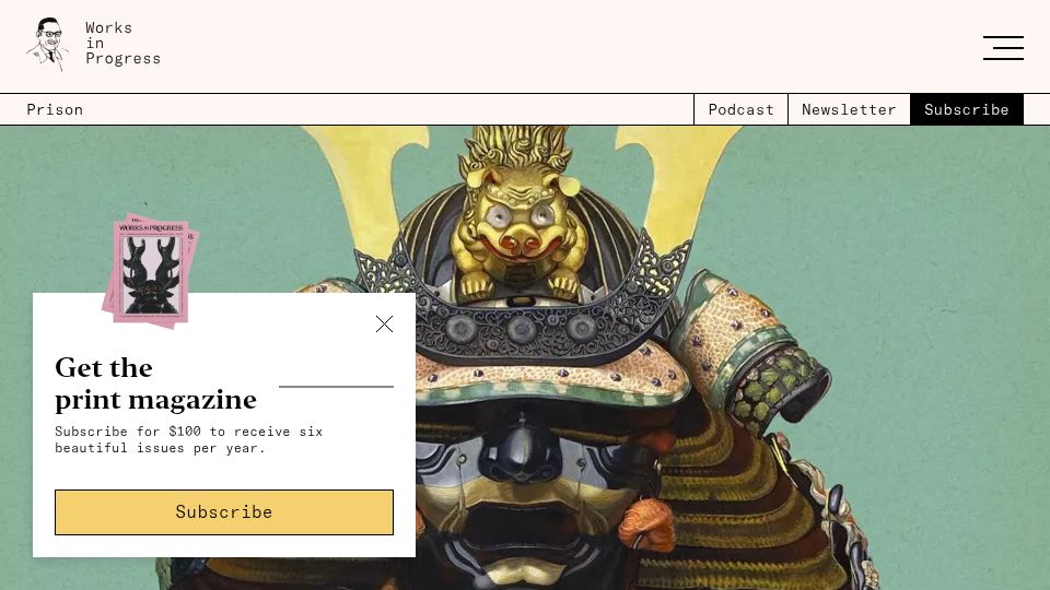 Screenshot of worksinprogress.co: Samurai City