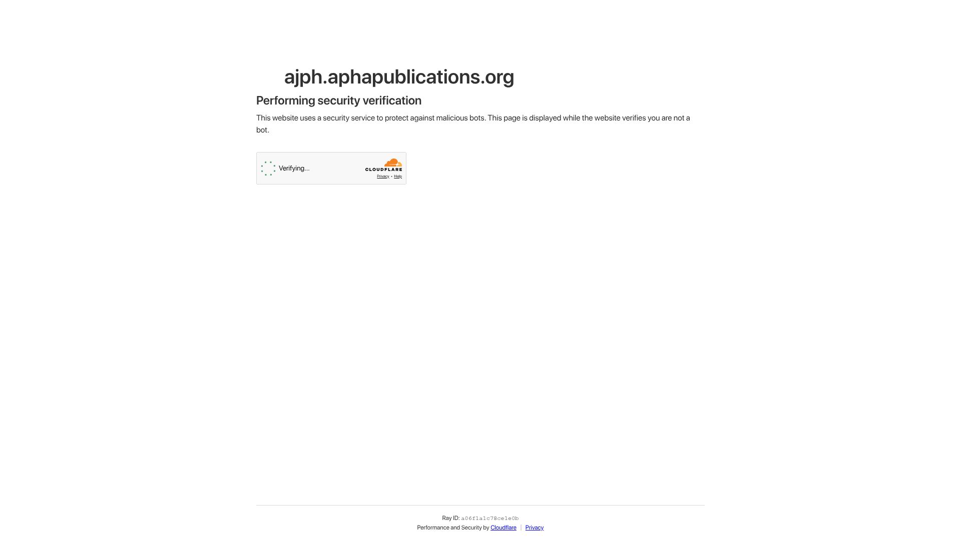 Screenshot of ajph.aphapublications.org: Ultra-processed foods in the global food system: The role of tobacco companies