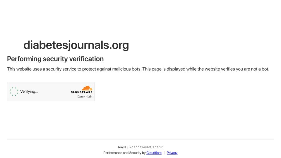 Screenshot of diabetesjournals.org: Misguided Misstatements Continue to Dismantle Biomedical Research in the U.S.