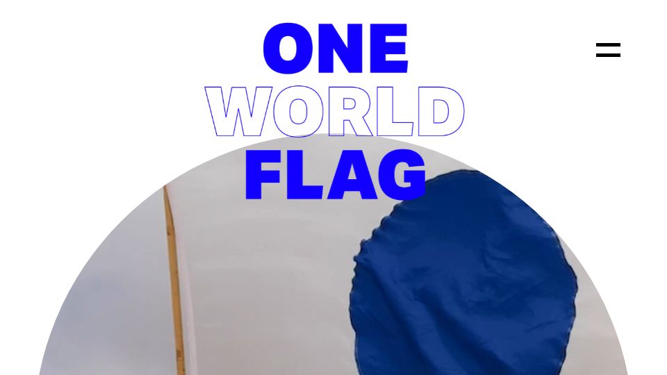 Screenshot of 1worldflag.com: 1worldflag: A blue dot on a transparent background