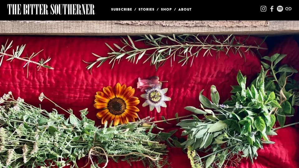 Screenshot of bittersoutherner.com: A Family Project (2022)