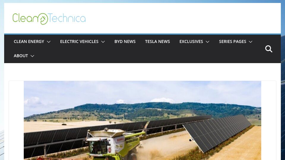 Screenshot of cleantechnica.com: Solar Energy Saves Europeans $135M a Day