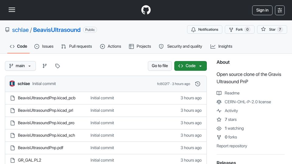 Screenshot of github.com: Beavis Ultrasound PnP ISA Sound Card Replica