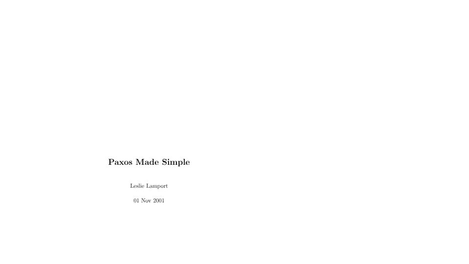 Screenshot of lamport.azurewebsites.net: Paxos Made Simple (2001) [pdf]