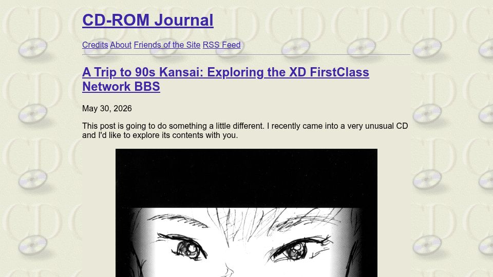 Screenshot of cdrom.ca: A Trip to 90s Kansai: Exploring the XD FirstClass Network BBS