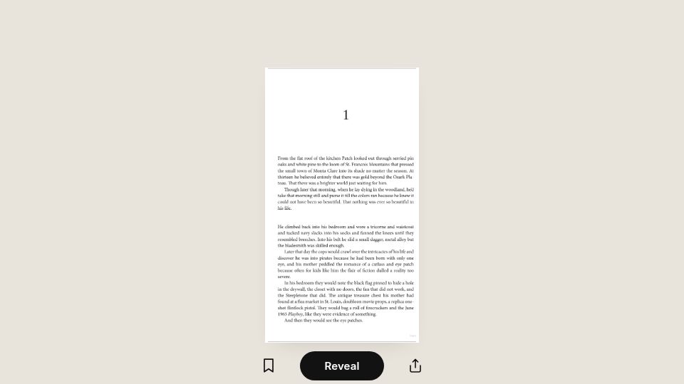 Screenshot of uncovered.ink: Judge a book by its first pages