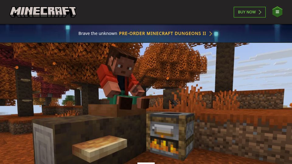 Screenshot of minecraft.net: Minecraft: Java Edition now uses SDL3