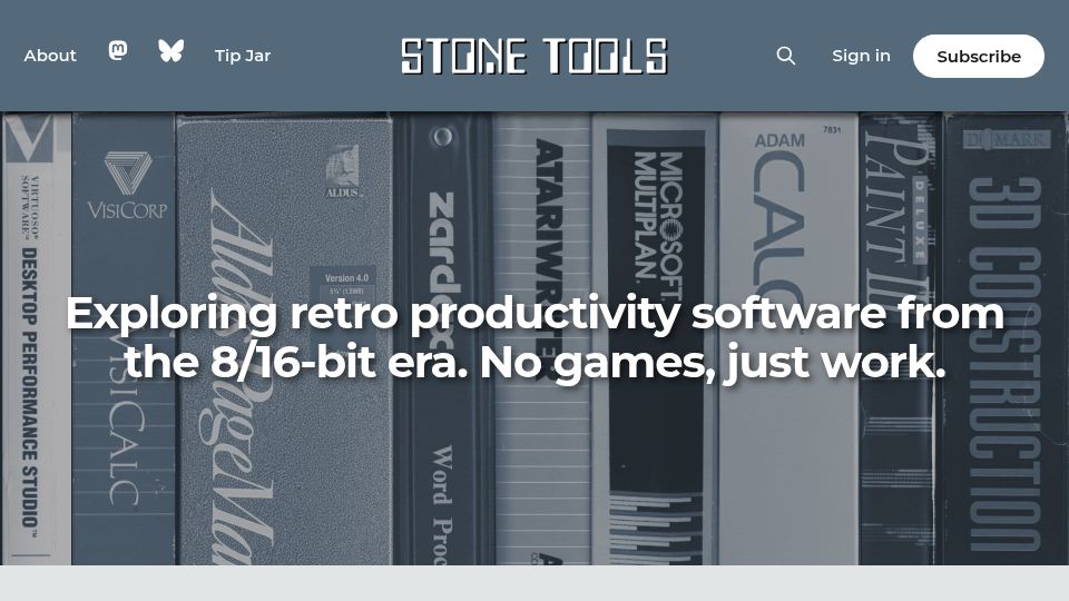 Screenshot of stonetools.ghost.io: Visual Basic on the PC with Windows 3.1
