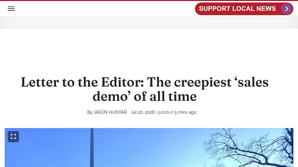 Screenshot of appenmedia.com: The creepiest 'sales demo' of all time