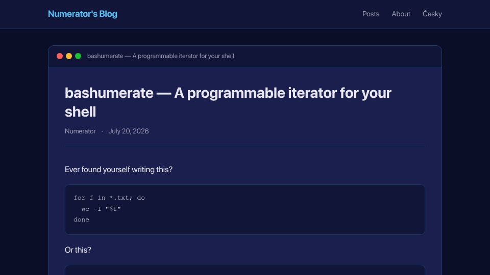 Screenshot of numerlab.org: I wrote an bash enumerator because I was sick of xargs