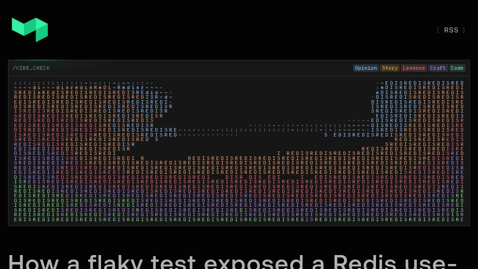 Screenshot of buildkite.engineering: A flaky test exposed a Redis client use-after-free