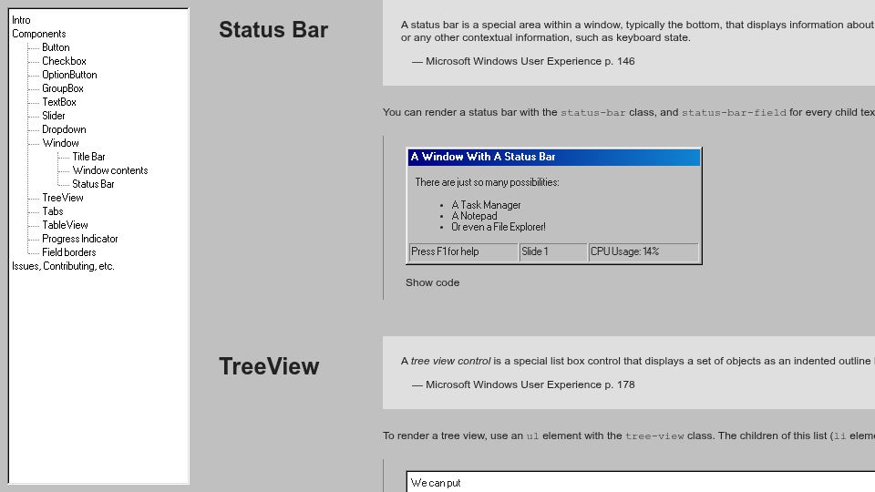 Screenshot of jdan.github.io: 98.css