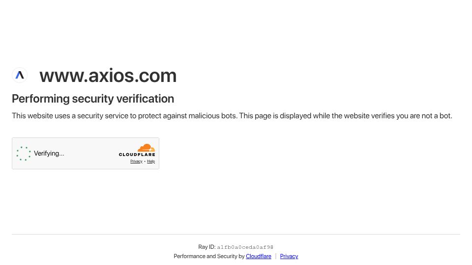 Screenshot of axios.com: OpenAI and Anthropic unite against open-weight AI risks to their bottom line