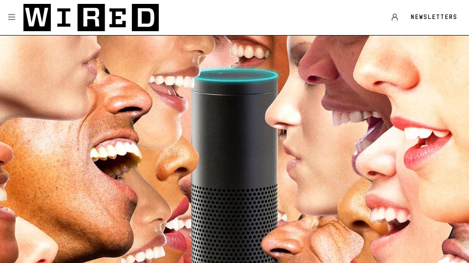 Screenshot of wired.com: The Secret Origins of Amazon's Alexa