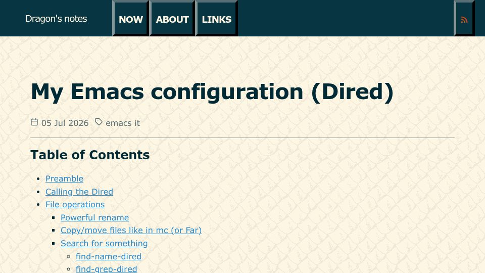 Screenshot of eugene-andrienko.com: My Emacs Configuration (Dired)
