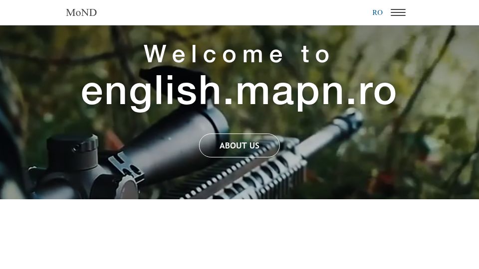 Screenshot of english.mapn.ro: Third Drone Shot Down in Three Days in Romanian Territory
