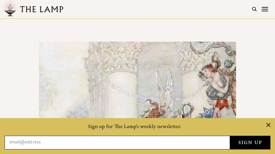 Screenshot of thelampmagazine.com: How to write English prose (2023)