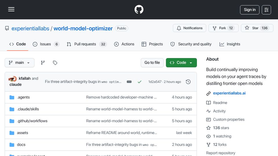 Screenshot of github.com: Show HN: Optimize and serve models with Fable quality at half the cost