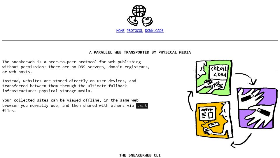 Screenshot of sneakerweb.org: The Sneakerweb