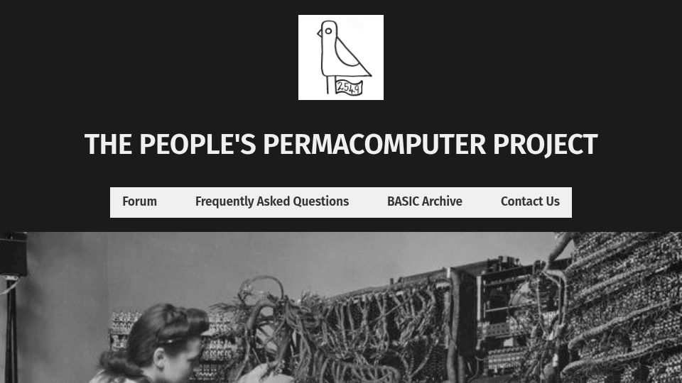 Screenshot of permacomputer.solarpunk.au: Tiny-C Reference Manual Excerpt