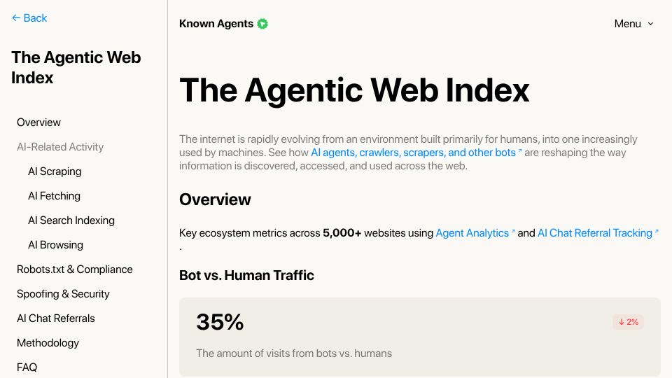 Screenshot of knownagents.com: Someone is running mass vulnerability scans, spoofing AI bots like ClaudeBot