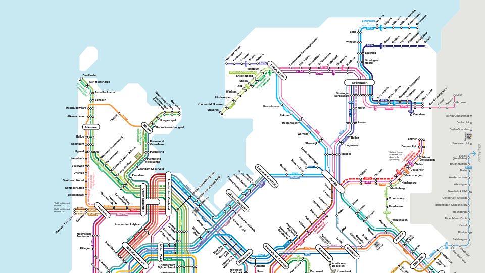 Screenshot of spoorkaart.zaza.dev: Dutch Train Map Simulator