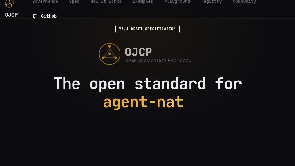 Screenshot of ojcp.dev: Show HN: OJCP – an open protocol for agent-consumable job data