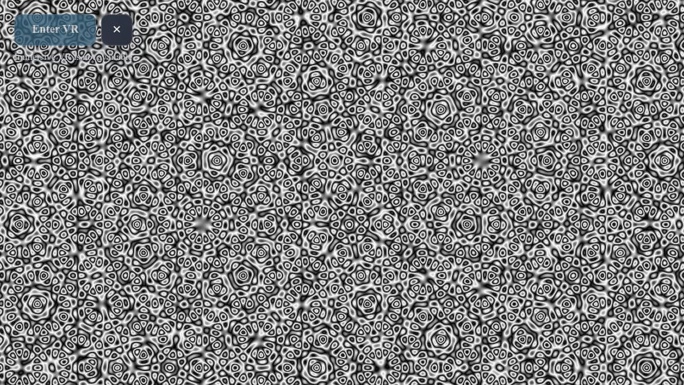 Screenshot of hypnagogic-quasicrystals.github.io: Show HN: Quasicrystals Animation Playground with WebXR