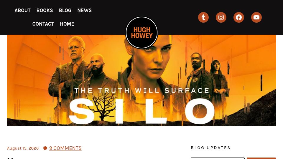 Screenshot of hughhowey.com: Humazon