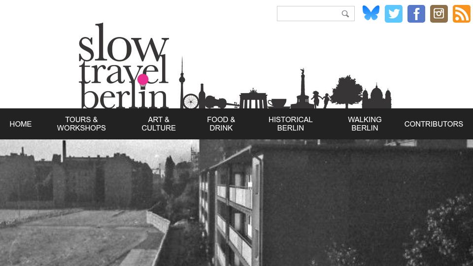 Screenshot of slowtravelberlin.com: In the Shadow of the (Berlin) Wall