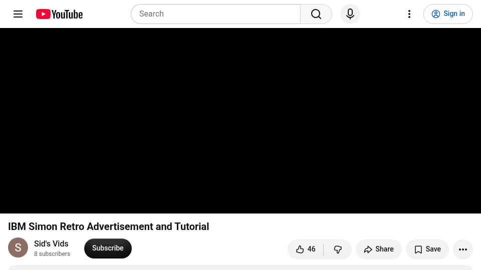 Screenshot of youtube.com: IBM Simon (1994): the original smartphone, explained in its own ad [video]