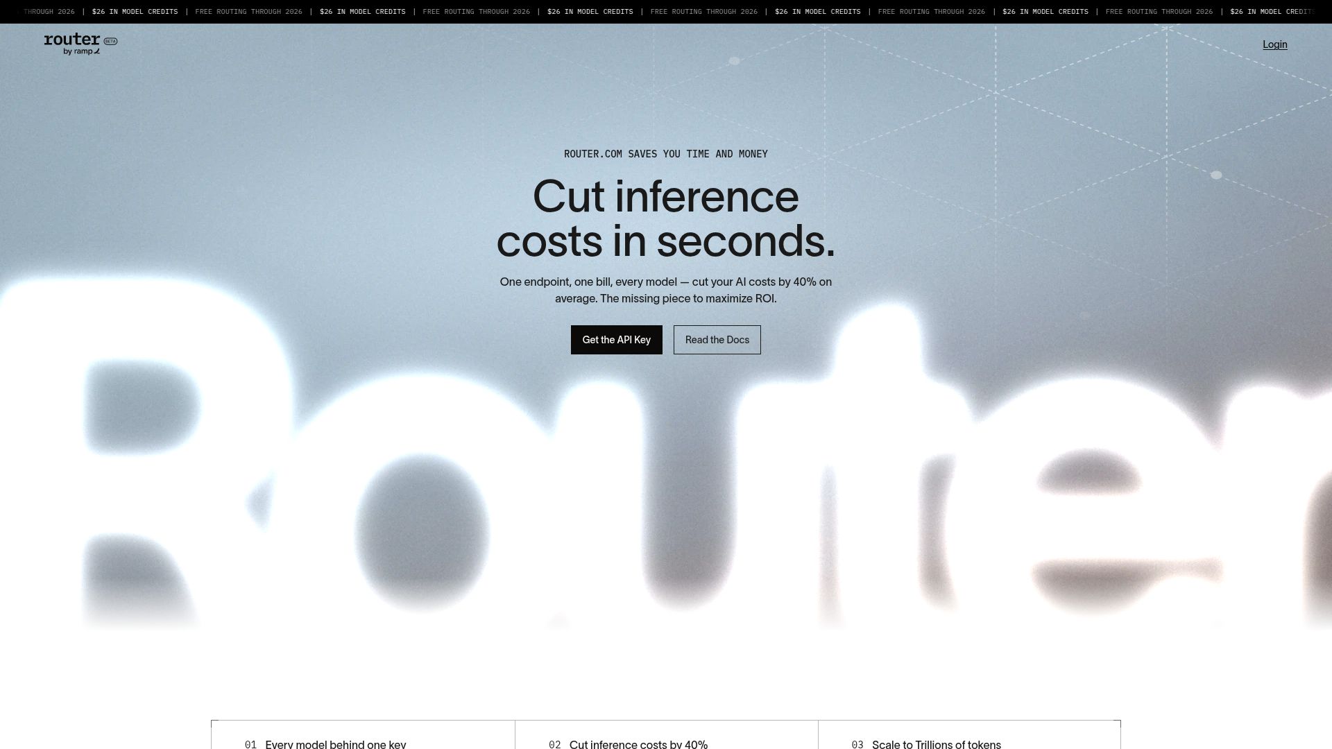 Screenshot of router.com: Router by Ramp