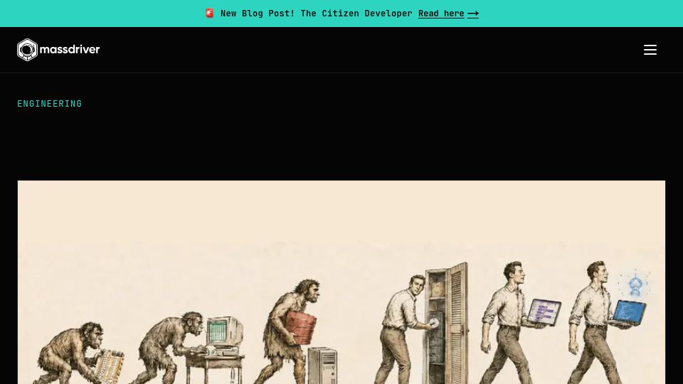 Screenshot of massdriver.cloud: The Citizen Developer