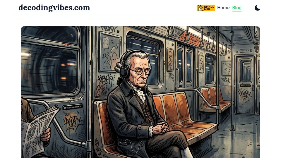 Screenshot of decodingvibes.com: A Kantian Critique of "Sorry" by Justin Bieber